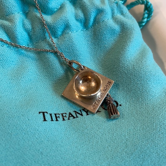 Rare Tiffany Co Graduation Cap Necklace 